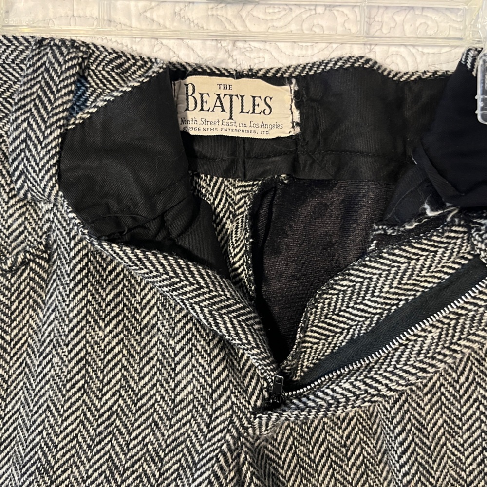 RARE! VIntage 1966 The Beatles Tweed Suit Coat & Pants - Picture 10 of 16